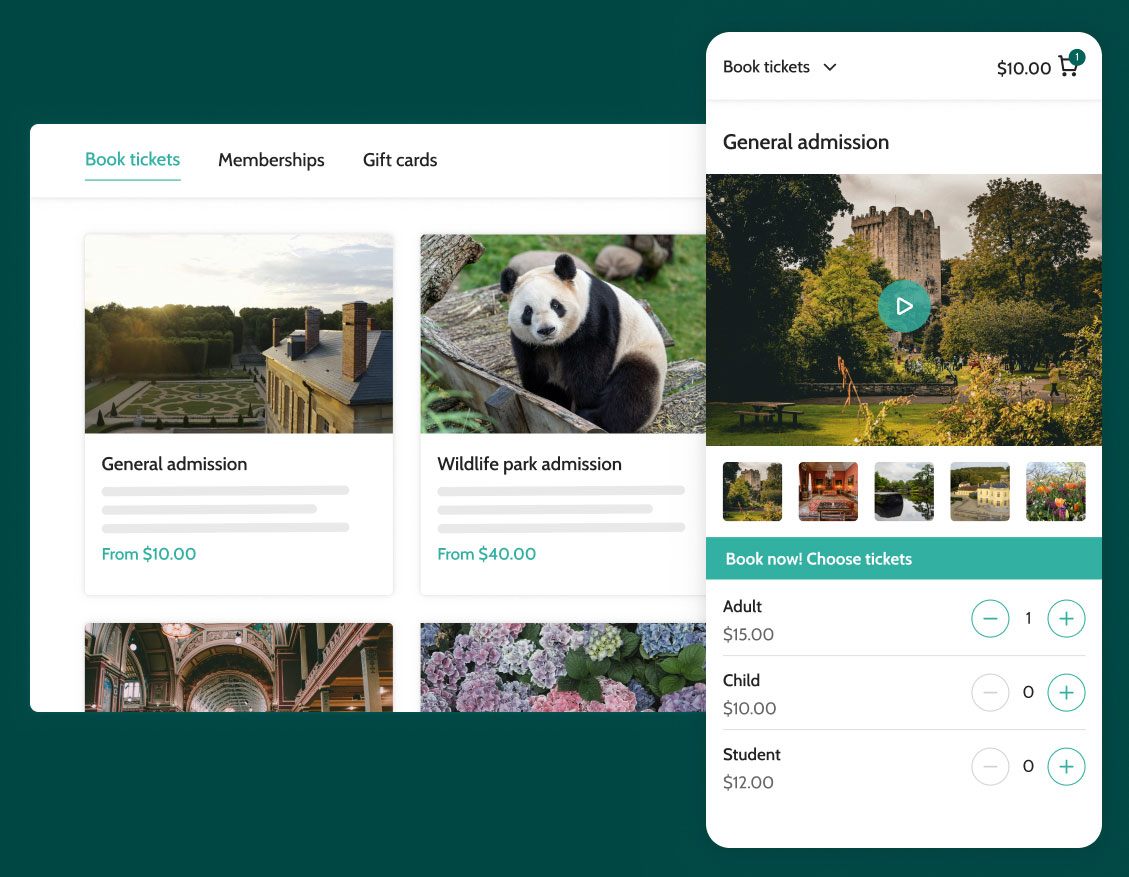 Merlin Tickets alternative ticketing software and EPOS shop view